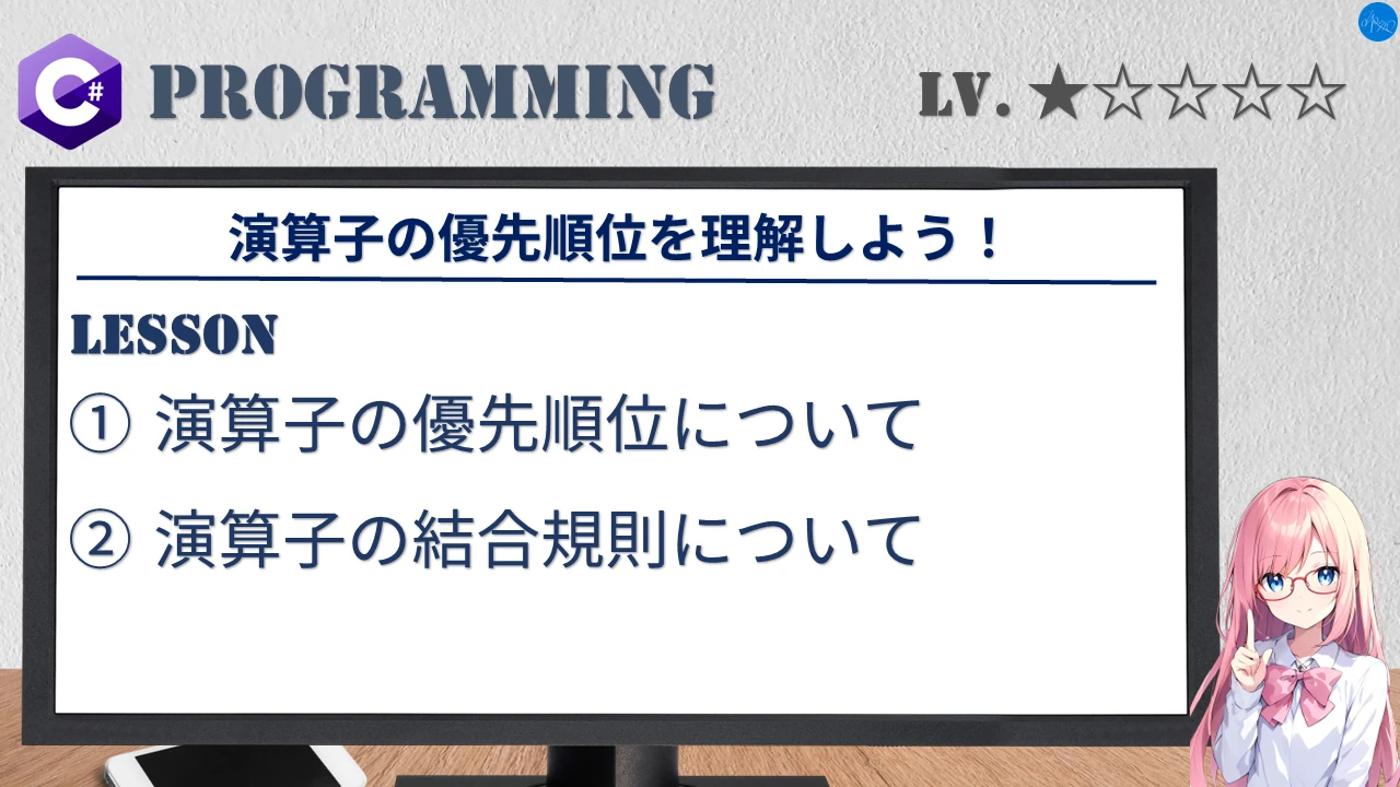 演算子の優先順位を理解しよう！