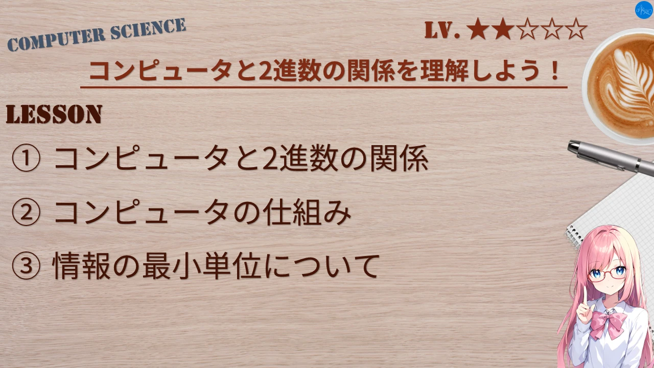 コンピュータと2進数の関係を理解しよう！