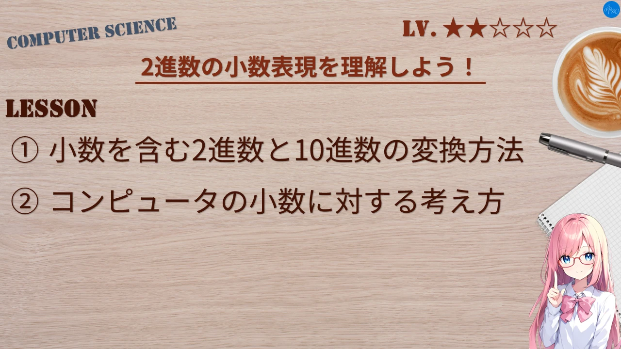 2進数の小数表現を理解しよう！